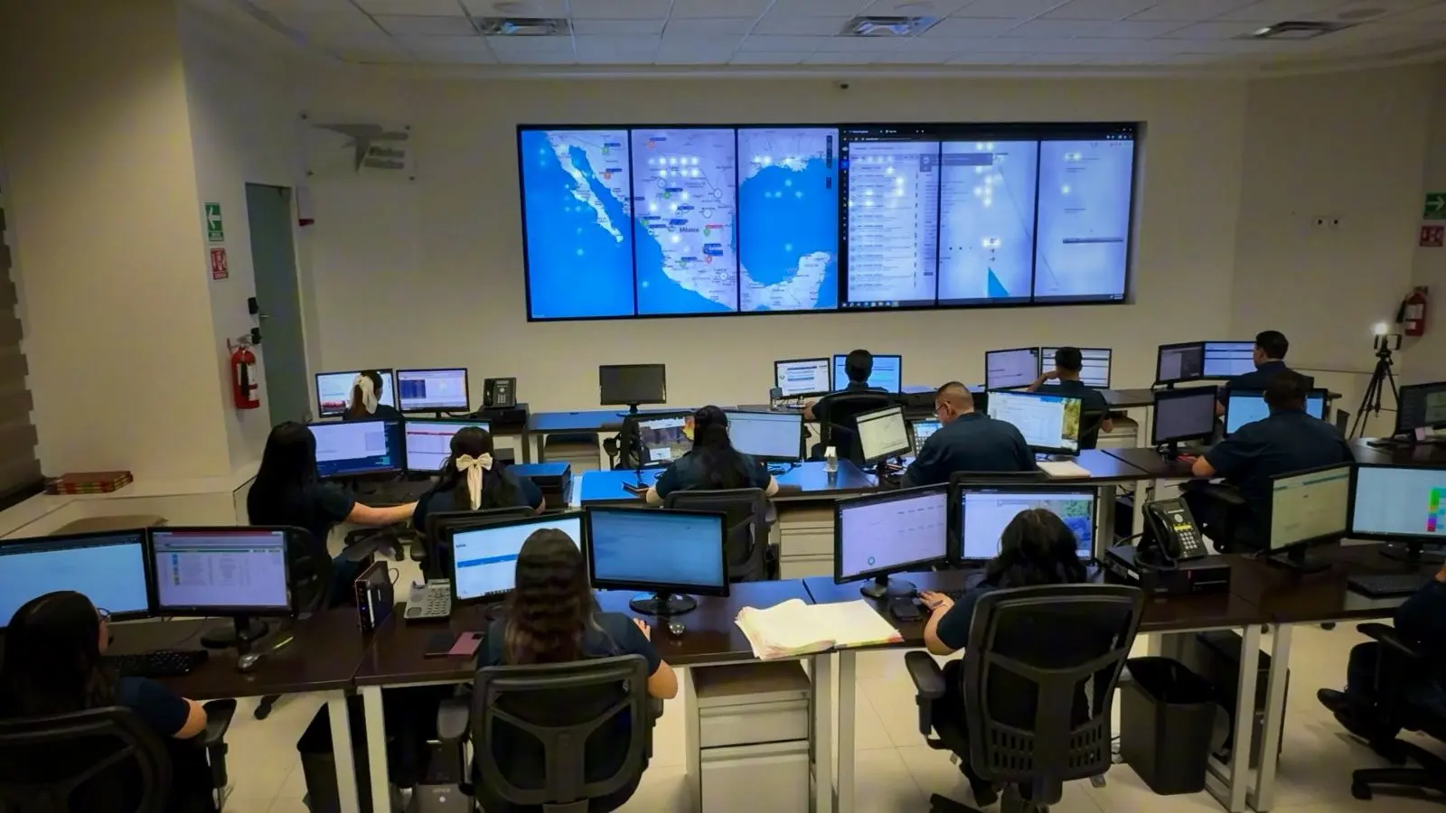 Vista panorámica del centro de operaciones logísticas